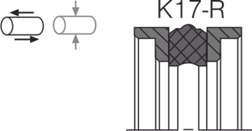 Уплотнение поршня K17-R