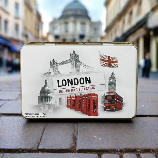 New English Teas Чай в пакетиках Black & White Tea Selection Tin, 100шт