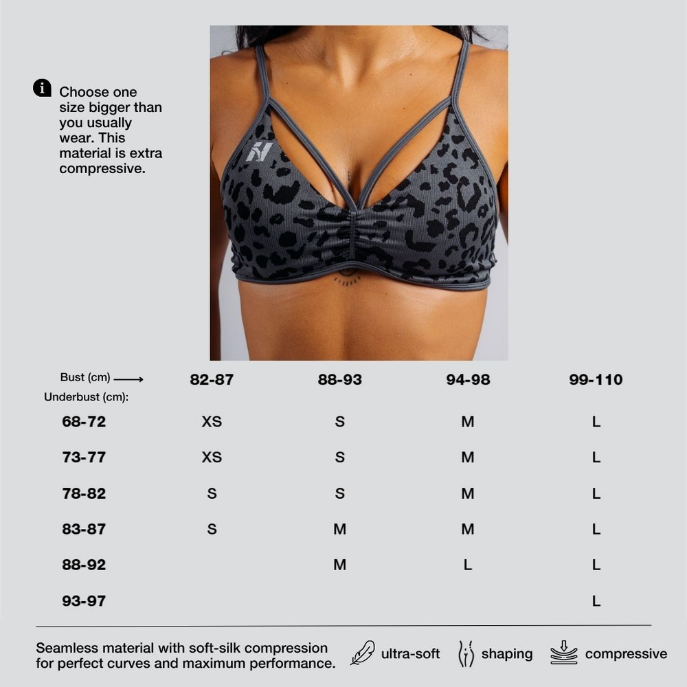 Топ Medium Support Leopard Sports Bra PRIMAL 854 Кремовый