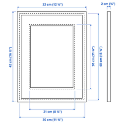 IKEA KNOPPÄNG  (ИКЕА КНОППЭНГ)  -  Рамка - чёрная 30x40 см