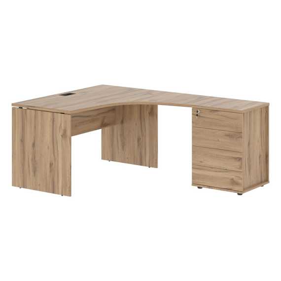 Стол эргономичный с тумбой EDCET 1318(R)  1360х1880х750 EDIS