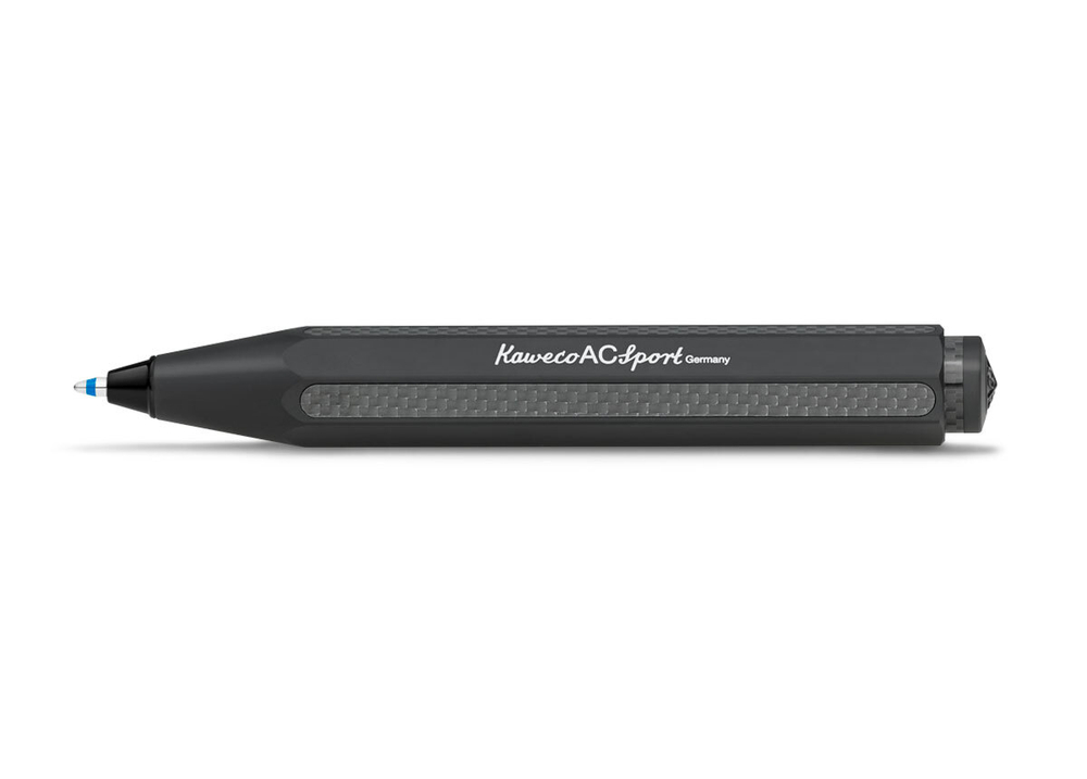 Шариковая ручка Kaweco AL Sport BLACK (10000100_BLACK) 1.0 мм черный корпус