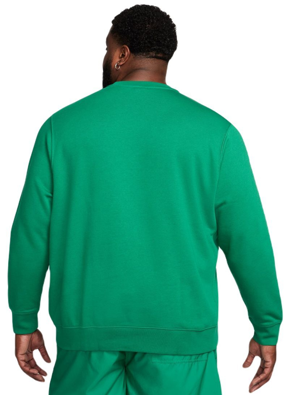 Мужская теннисная кофта Nike Swoosh Club Crew - malachite/white