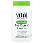 Vital Nutrients, Hyperbiotics®, Pro-Dental®, пробиотик, натуральный мятный вкус, 90 веганских жевательных таблеток