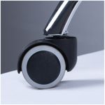 Кресло руководителя Helmi HL-E89 "Blocks" LUX, ткань SY светло-серая, мягкий подлокотник, хром