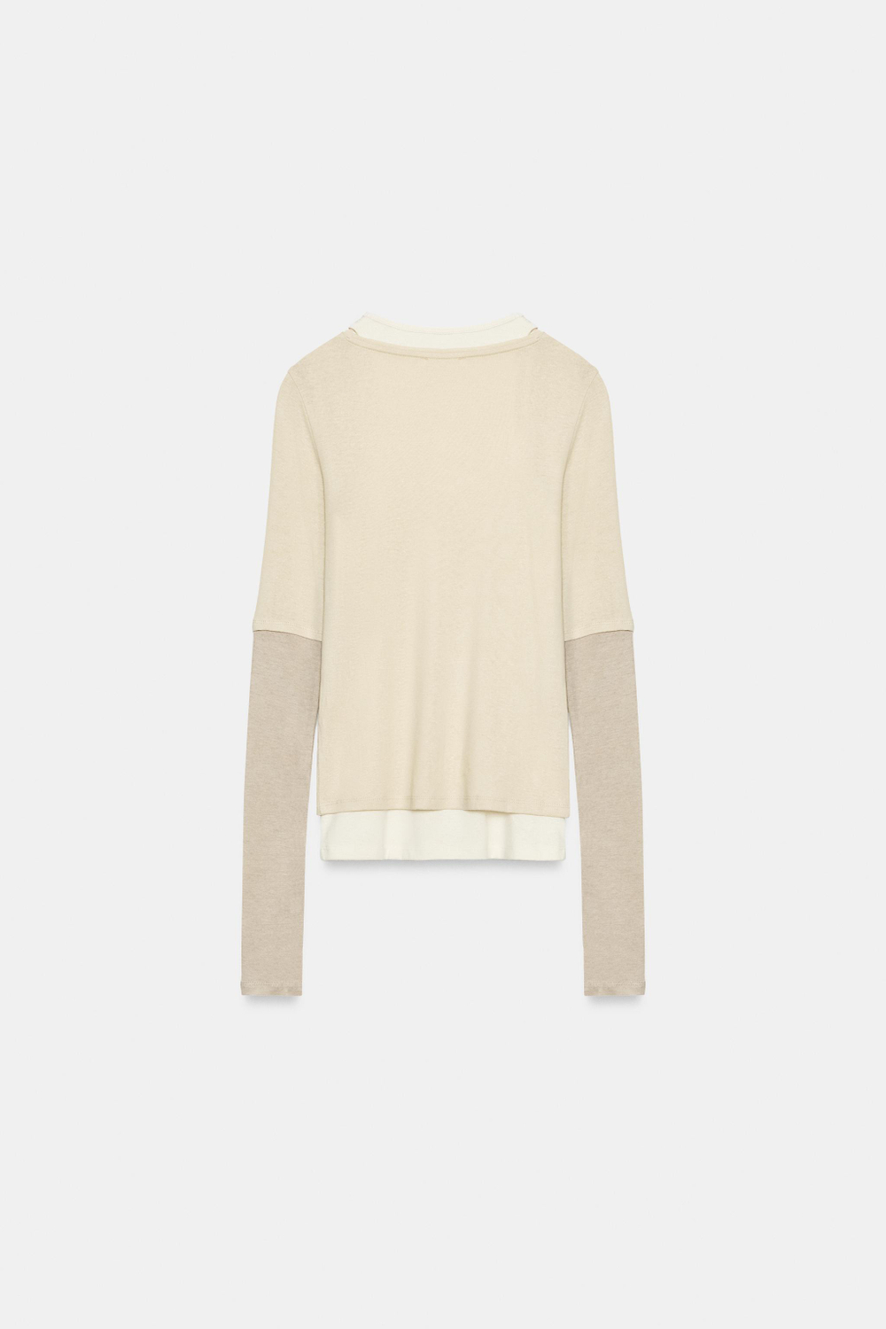ФУТБОЛКА С ТРОЙНЫМИ ДЛИННЫМИ РУКАВАМИ — ZARA