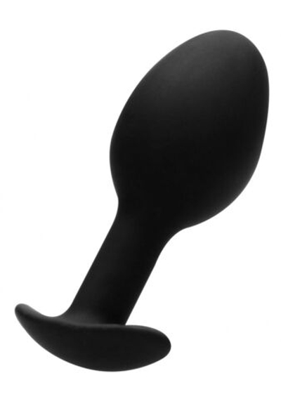 Черная анальная пробка N 89 Self Penetrating Butt Plug - 8,3 см. (Цвет: черный)