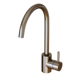 Смеситель для кухни 35k MIXLINE МЛНС-0303 (MLSS-0303) трубчатый излив, п/гайку САТИН