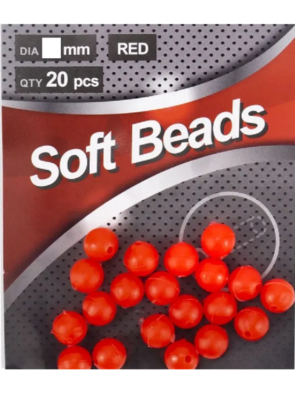 Бусина фидерная Soft Beads, PVC, круглая