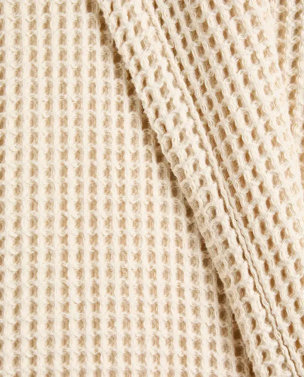 ZARA HOME ХЛОПКОВЫЙ ХАЛАТ С КАРМАНАМИ, БЕЖЕВЫЙ