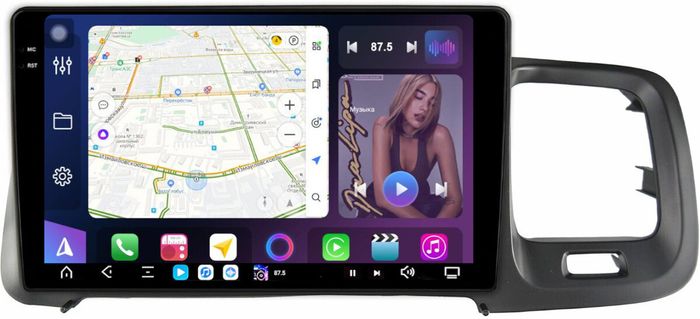 Магнитола для Volvo S60 2 Y20 2010-2018 - FarCar S500-TS20 монитор 9.5" 2K QLED на Android 14, Быстрейшая, CarPlay, 4G SIM-слот