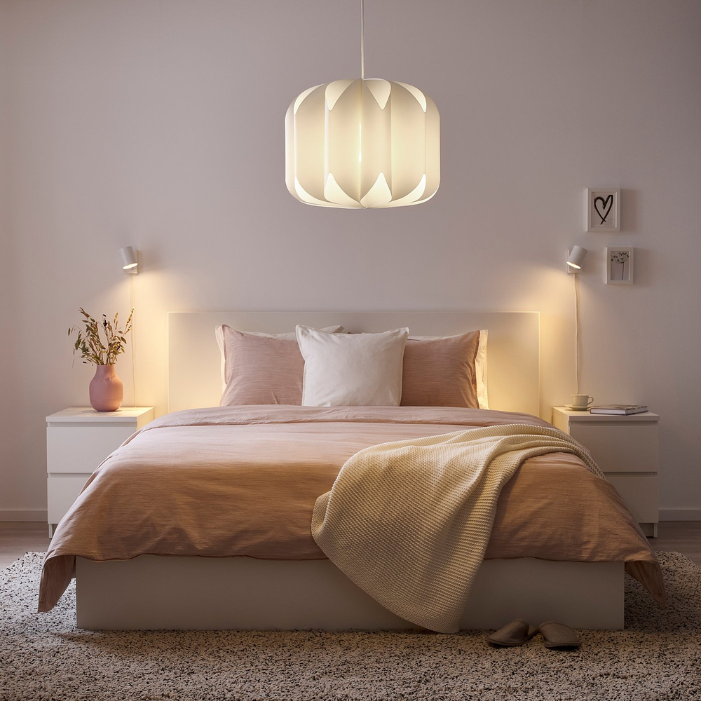 IKEA SOLHETTA  (ИКЕА СОЛХЕТТА)  -  Лампа светодиодная E27 1521 люмен - диммируемая/шар опаловый белый 95 мм