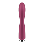 Малиновый вибратор-кролик с ротацией 20см Satisfyer Spinning Rabbit 1