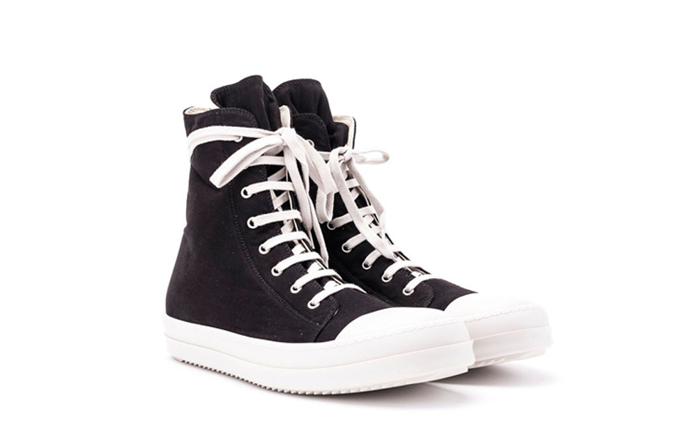 Rick Owens DRKSHDW High top Stylish Skateboarding Shoes Men"s Black