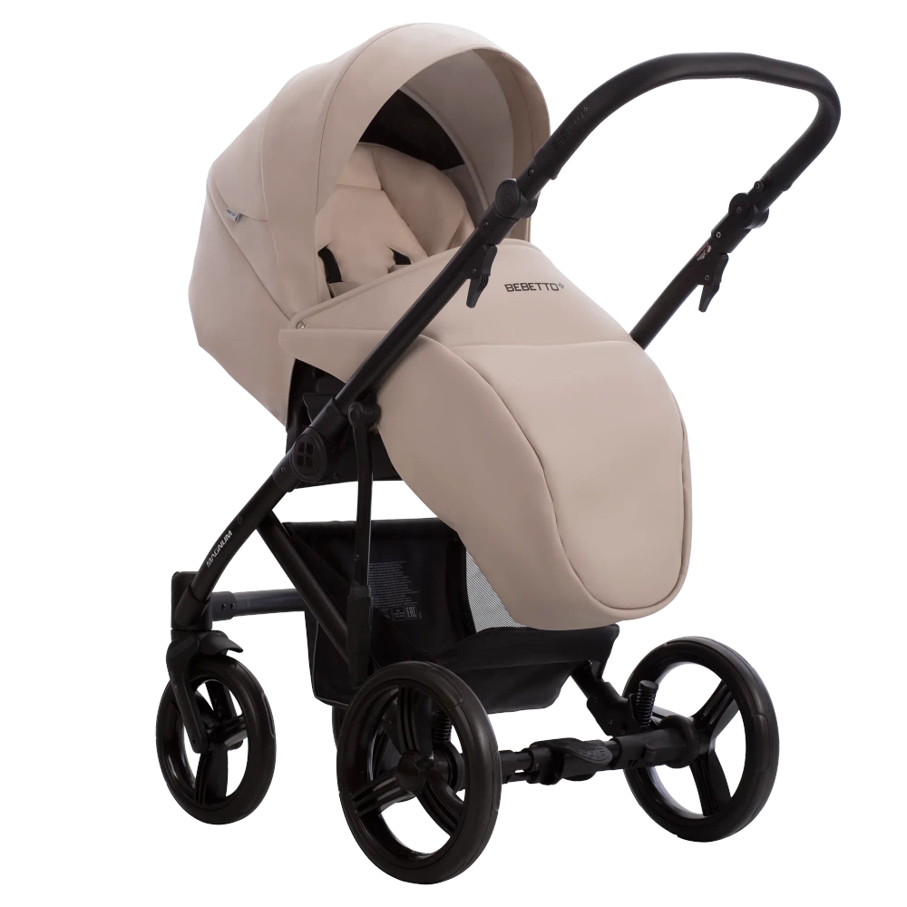 Коляска 2в1 Bebetto MAGNUM LIGHT PRO light pro 01 (св.бежевая кожа)