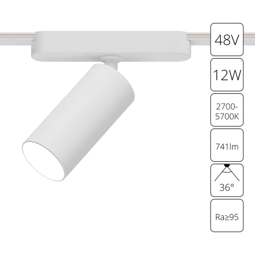 Магнитный трековый светильник Arte Lamp RAPID A2958PL-1WH