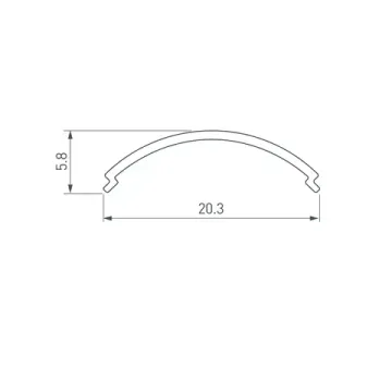 Экран ARH-KANT-H16-2000 Round Clear-PM 016633 белый Arlight