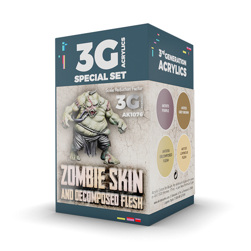 Набор красок AK interactive Wargame Color Set - Zombie Skin