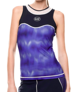 Женский теннисный топ EA7 Tennis Pro Freestyle - blue