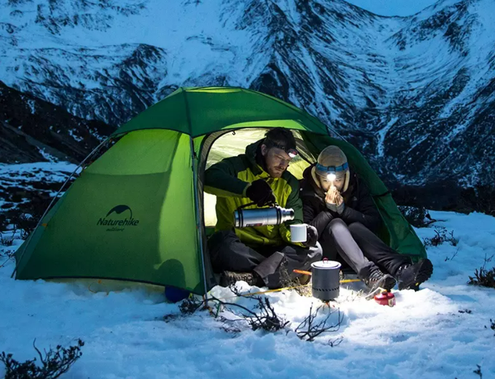 Палатка Naturehike Cloud Peak 20D Si 2-местная, алюминиевый каркас, зеленая, артикул NH17K240-Y-DGR