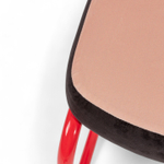 Стул Seletti Superchair Blue Grid, белый, черный, розовый, красный