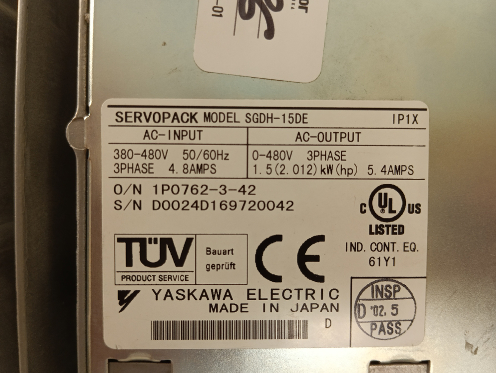 YASKAWA ELECTRIC SGDH15DE  (с модулем JUSP-NS100) б/у