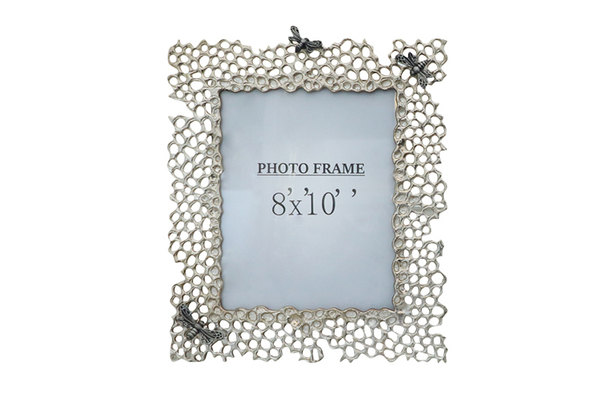 Фоторамка декоративная Соты 30x34.5 Garda Decor алюминий/стекло