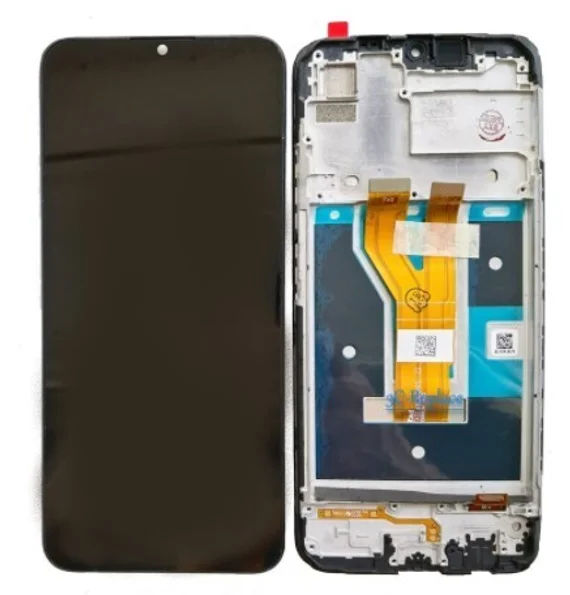 Дисплей для Realme C21 в сборе с тачскрином на рамке (Black)