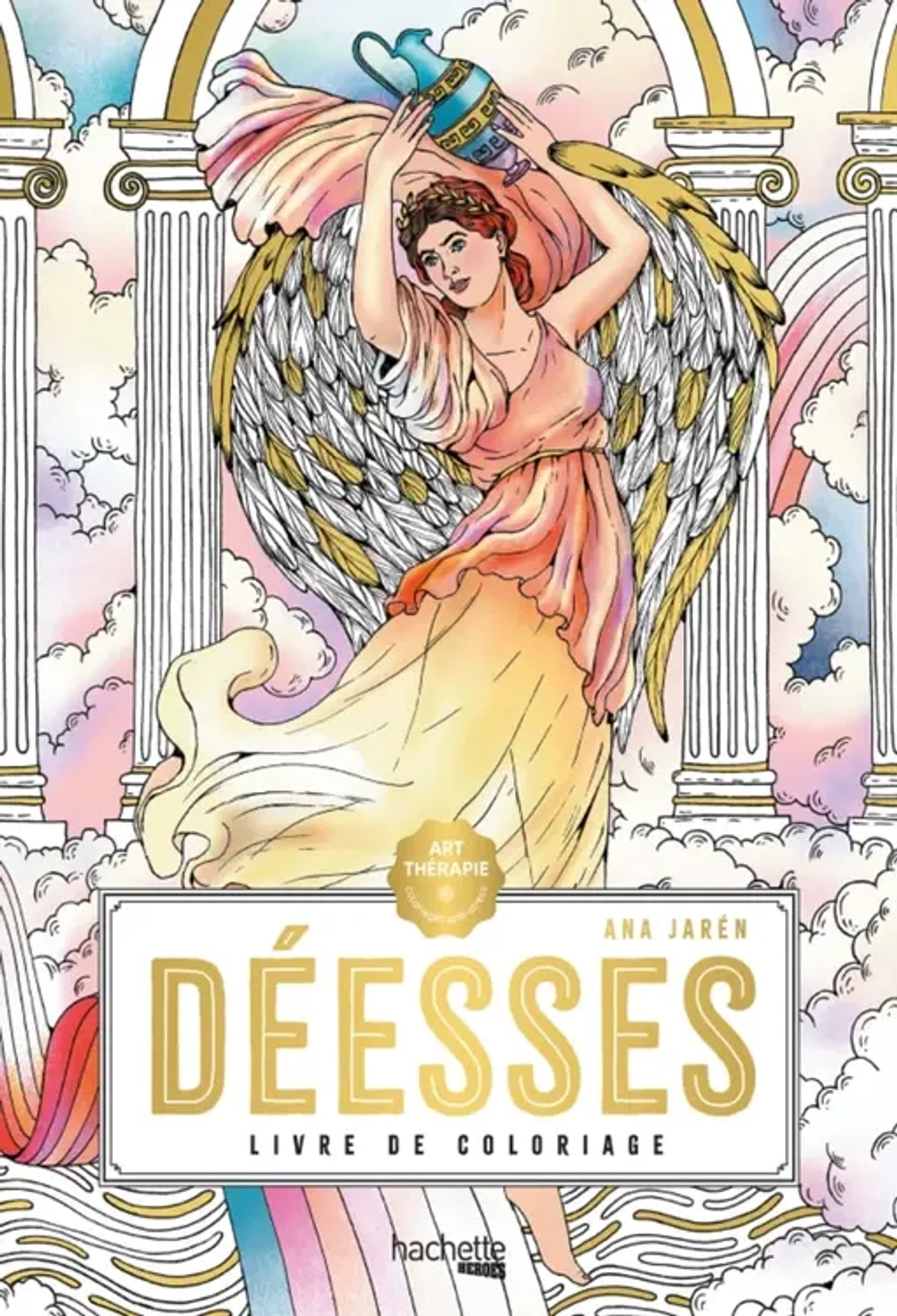 Hachette раскраска по номерам Déesses - Livre de coloriage