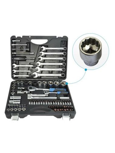 Набор инструментов 82+6пр. Premium 1/4''1/2(12гр.) 1/2''(17,19мм-6гр.) Forsage F-4821-9 PREMIUM