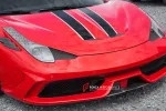 Карбоновая губа и спойлеры переднего бампера на замену для Ferrari 458 Speciale 2013-2015 Феррари