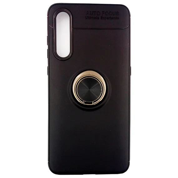 Чехол AUTO FOCUS (с держателем кольцом) для Xiaomi Mi9 (Black)