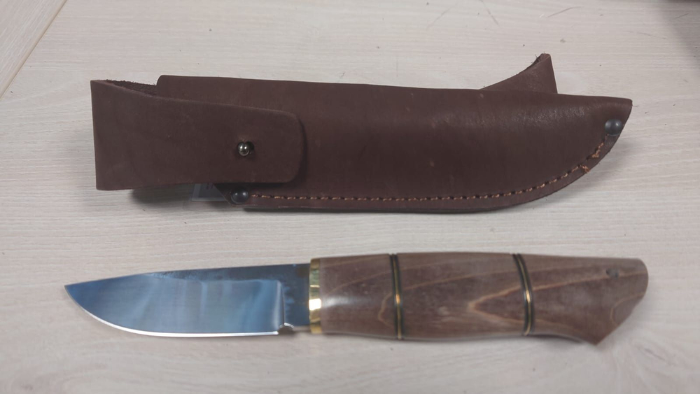 Нож «Саом-2», 95х18, стаб клен явор, проставки, проточки