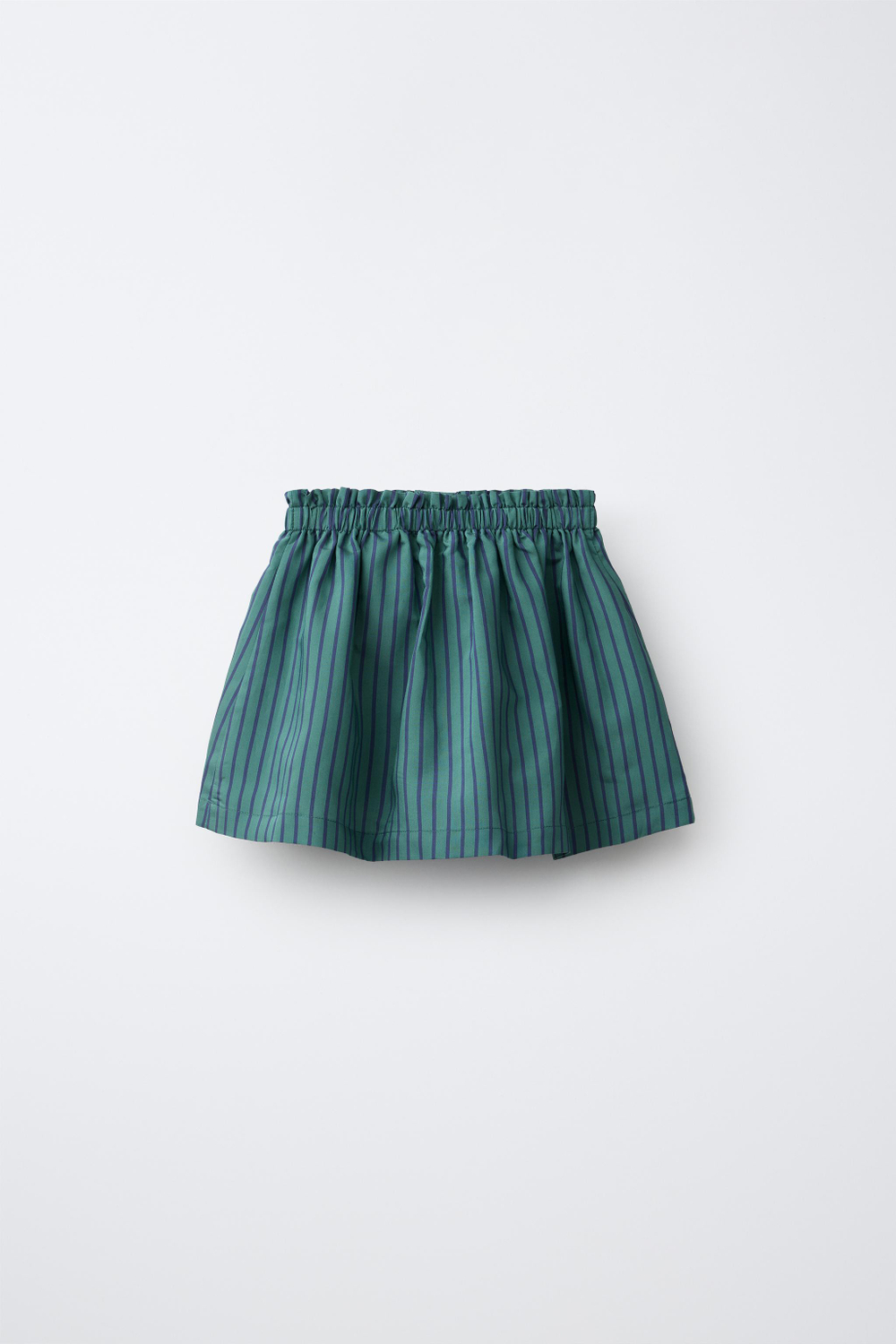 ZARA ЮБКА-ШОРТЫ ИЗ МОДАЛА В ПОЛОСКУ, УТИНО-СИНИЙ