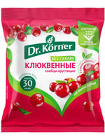 Хлебцы Dr. Korner Злаковый коктейль клюквенный хлебцы, 34шт по 11г