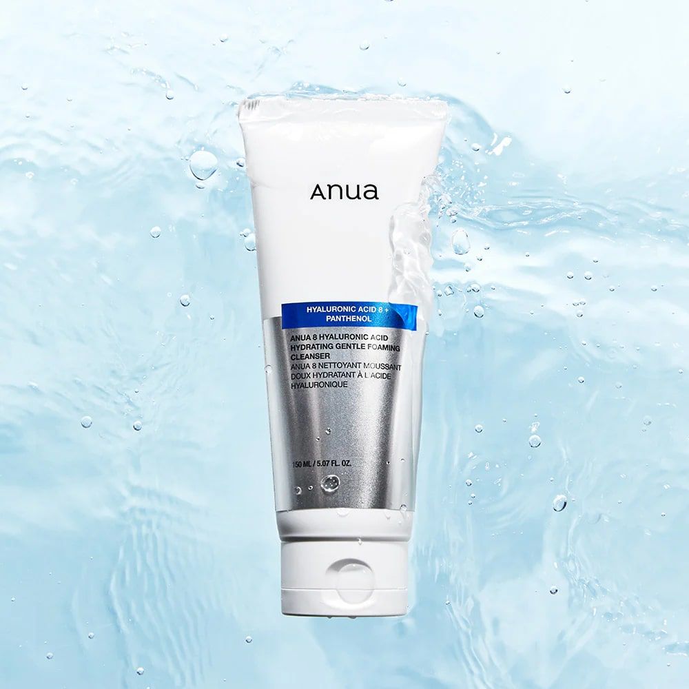 Пенка Anua 8 Hyaluronic Acid — Увлажнение и мягкое очищение — 150 мл