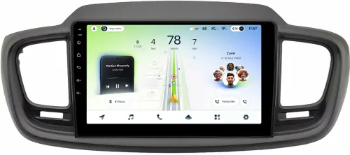 Магнитола для KIA Sorento Prime UM 2015-2020 (рамка большая) - Teyes CC4L-DTS монитор 10.1" IPS, Android 14, Быстрая, Snapdragon 662, CarPlay, 4G SIM-слот