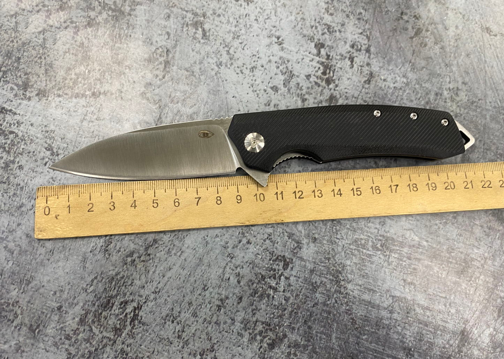 Складной нож Шершень-03 Black, сталь D2, G10
