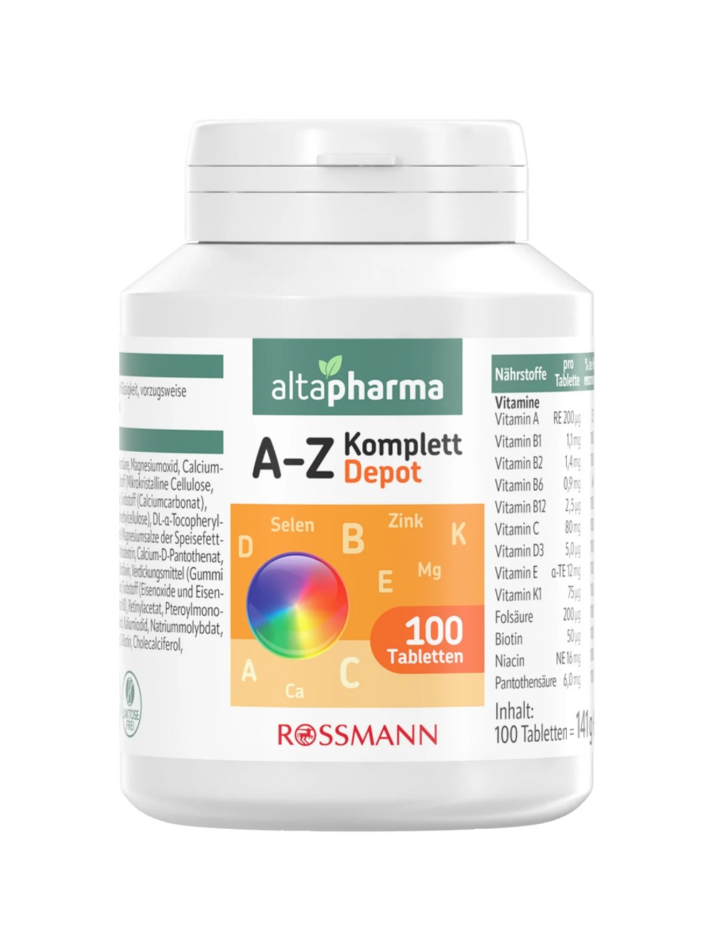 altapharma A-Z Depot комплекс витаминов и минералов, 140 г.