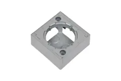 Коробка переходник Systeme Electric ATLASDESIGN 1-клавишный алюминий 38185