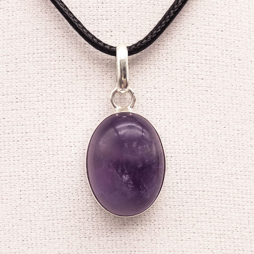 Подвеска серебро 925° — Аметист