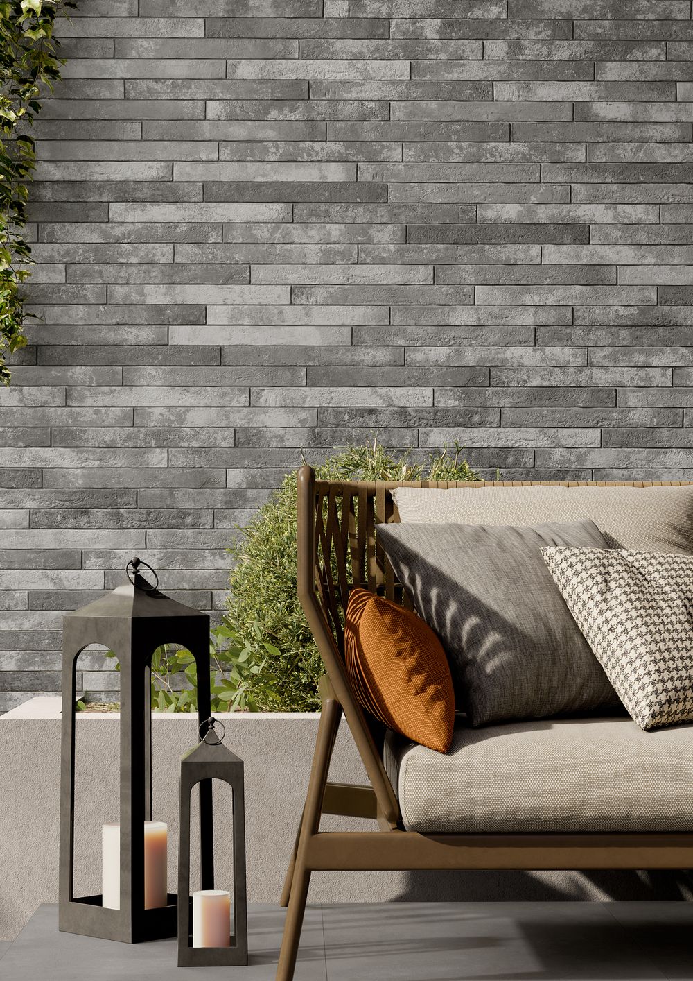 Ригельная плитка Rondine Harlem Light Grey 450x48x9,5