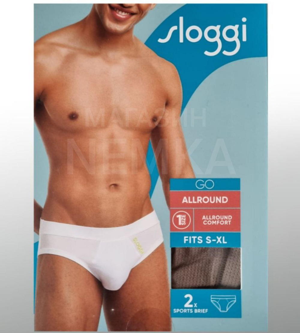 Трусы мужские Sloggi Men GO ALLROUND Midi 2шт акция