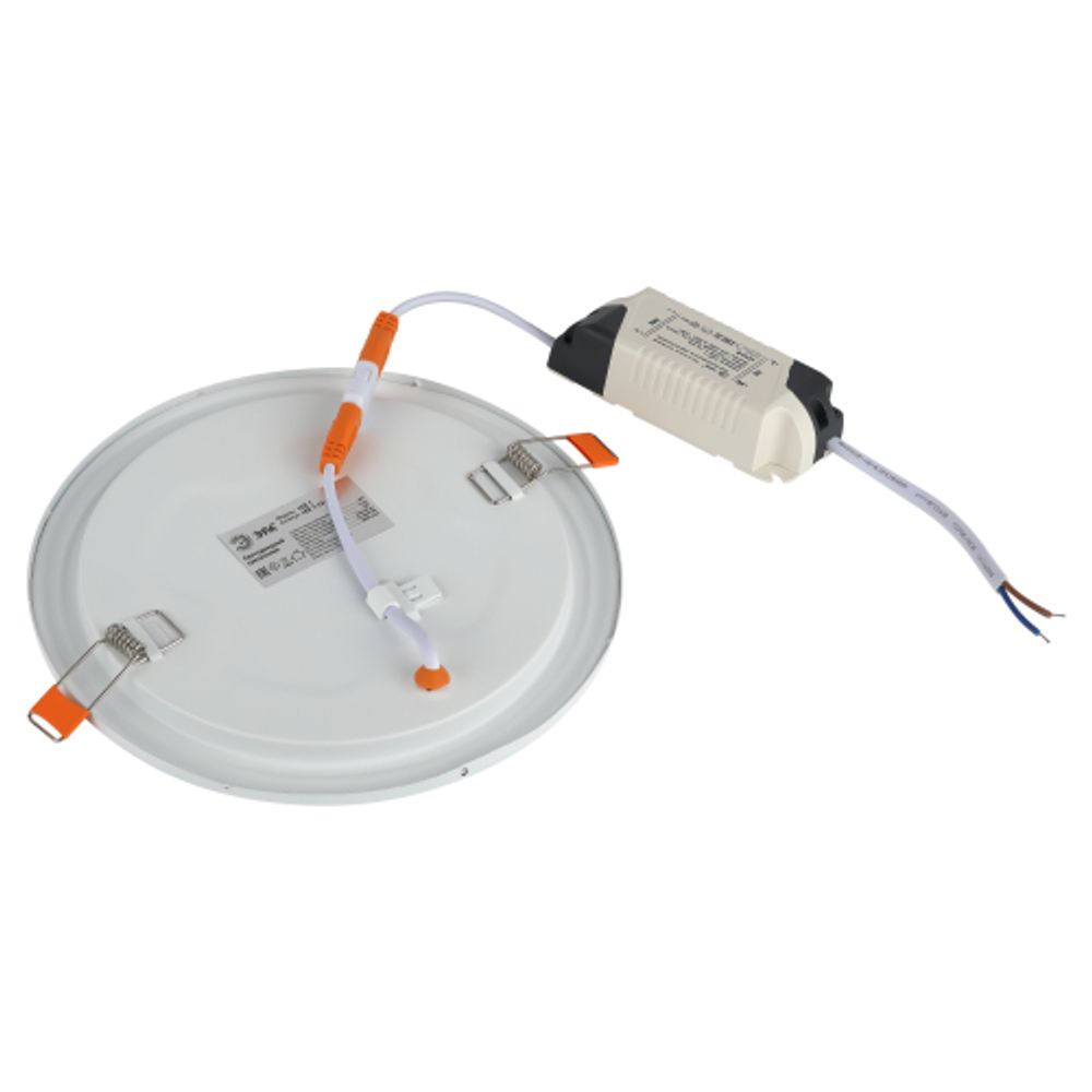 Светильник светодиодный встраиваемый Даунлайт ЭРА LED 1-12-4K Slim панель 12Вт 4000К круглый | Downlight