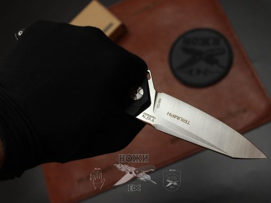 Складной нож Городской тактический VN "TRIUMPH" K661D2 c клинком из стали D2, рукоять G10