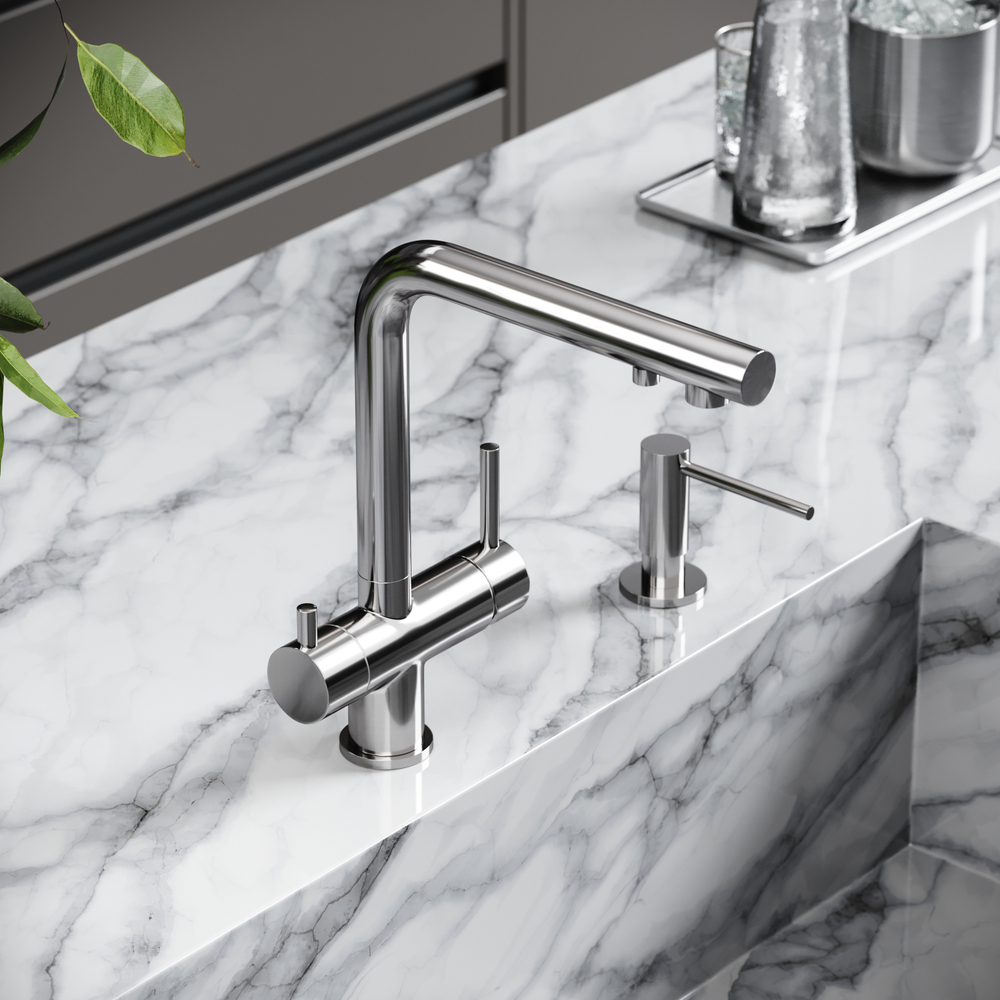 Смеситель для кухни Sancos Foster с краном для фильтра, брашированный никель, SC4014BN, арт. SC4014BN