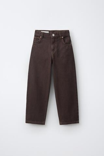ZARA ДЖИНСЫ BAGGY RELAXED, КОРИЧНЕВЫЙ