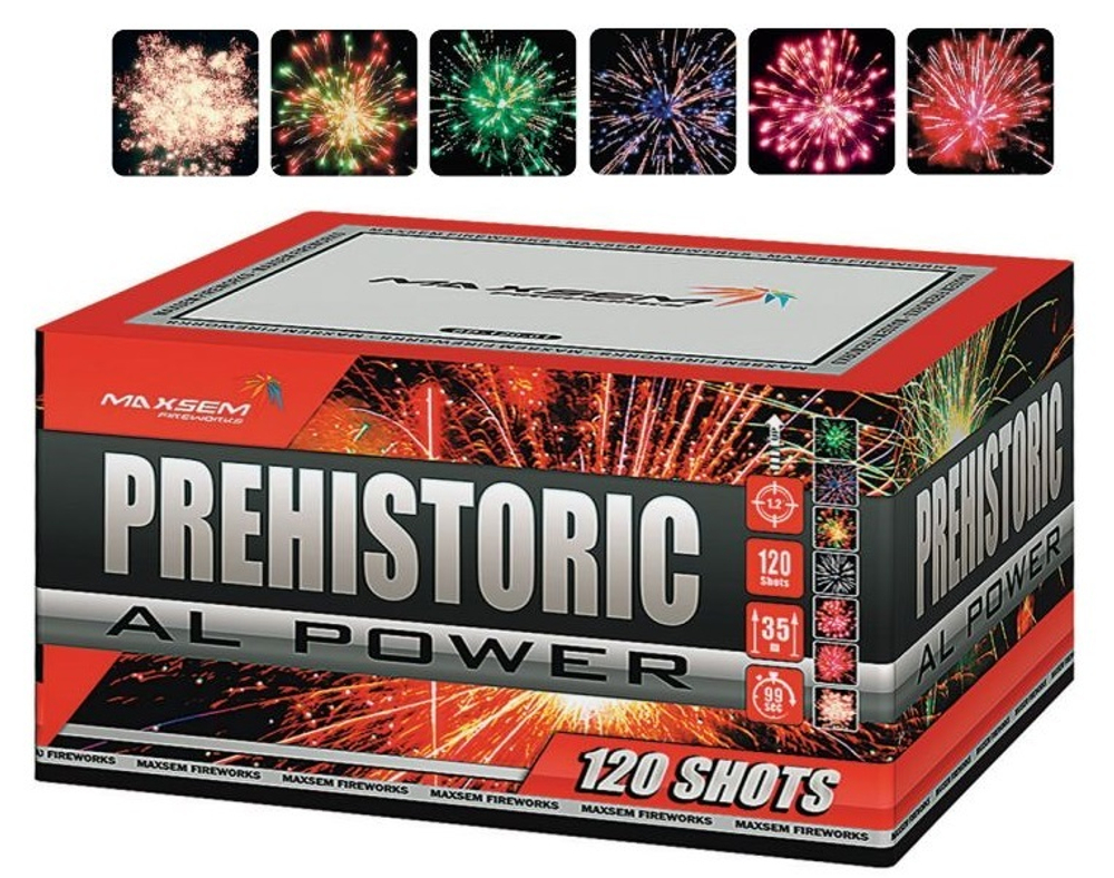 Батарея салютов "Prehistoric Al Power" SB-120-01  120 залпов * 1.2"