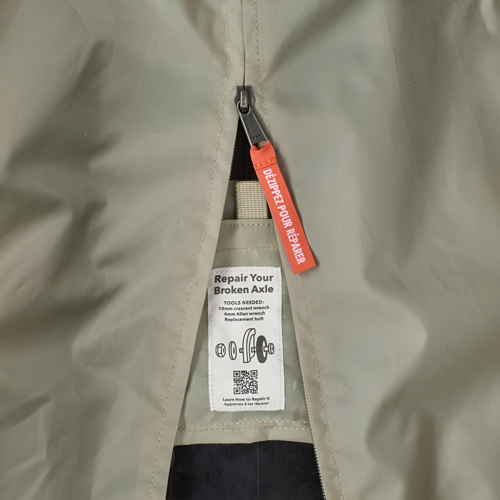 Patagonia Recycled Polyester Trolley Bag 20 Inch Unisex Light Gray