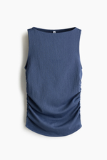 Топ из джерси со сборками - H&M